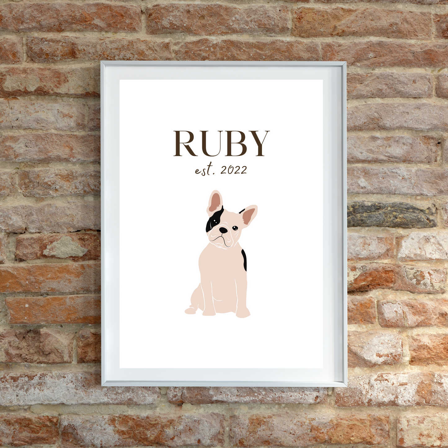 Personalised French Bulldog Pet Print