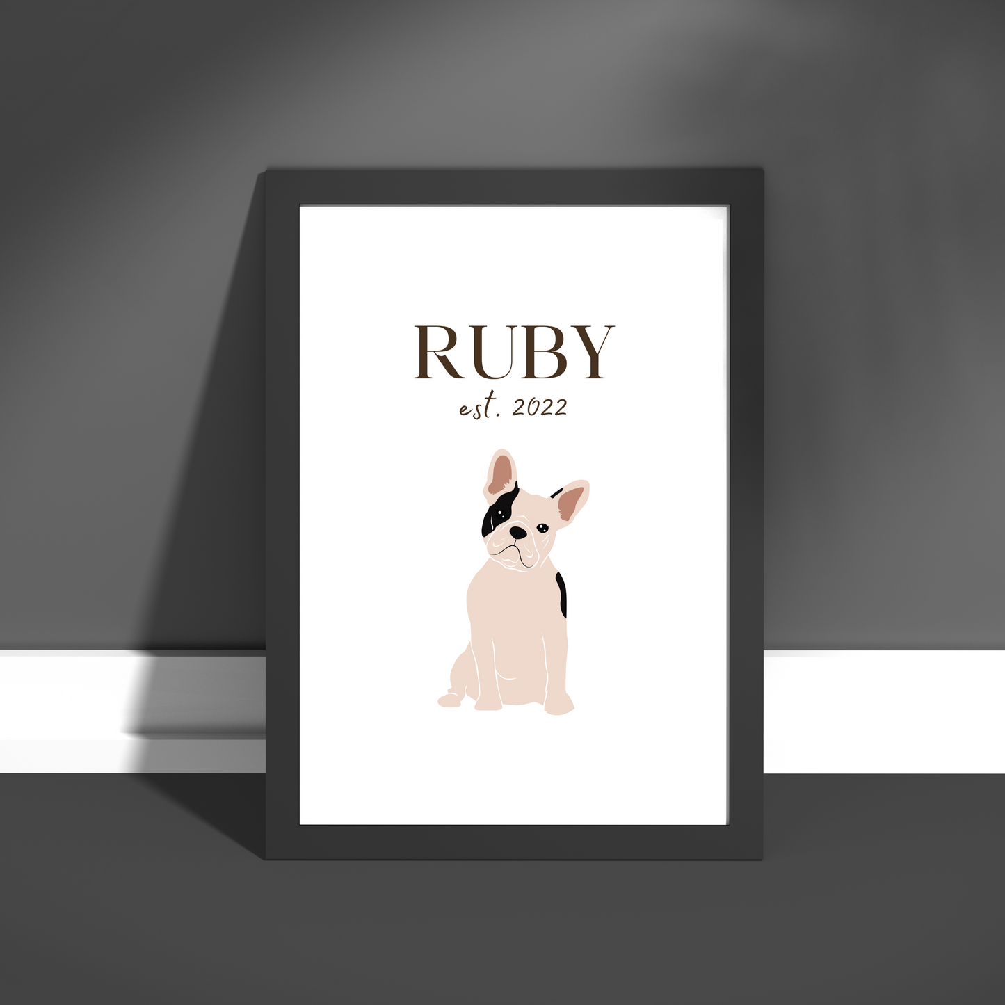 Personalised French Bulldog Pet Print