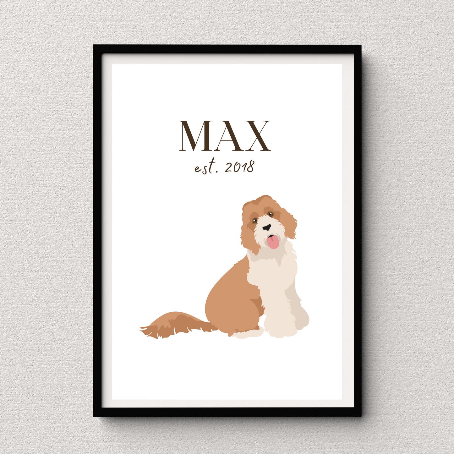 Personalised Labradoodle Pet Print