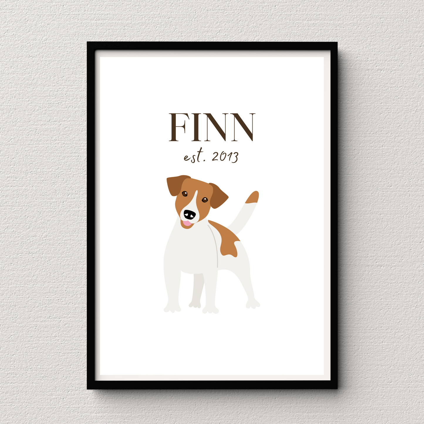 Personalised Jack Russell Pet Print