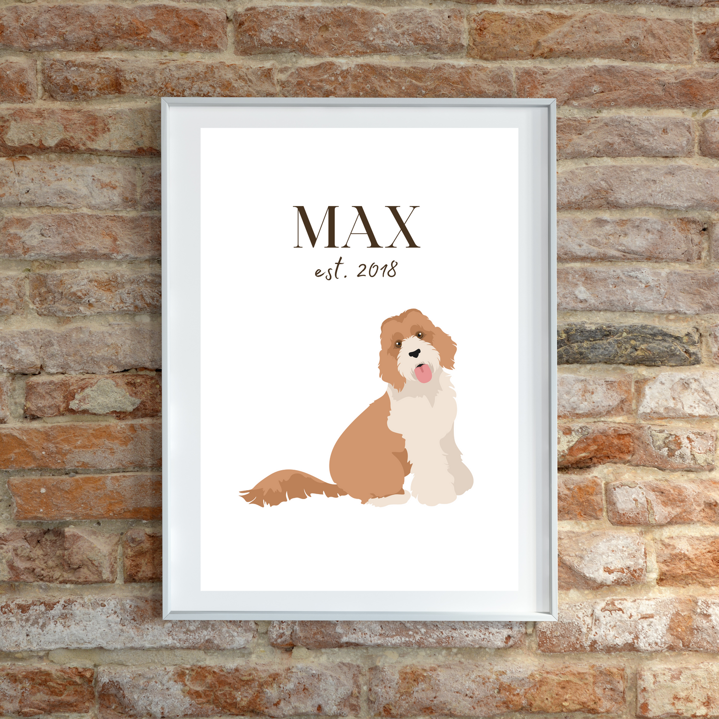 Personalised Labradoodle Pet Print