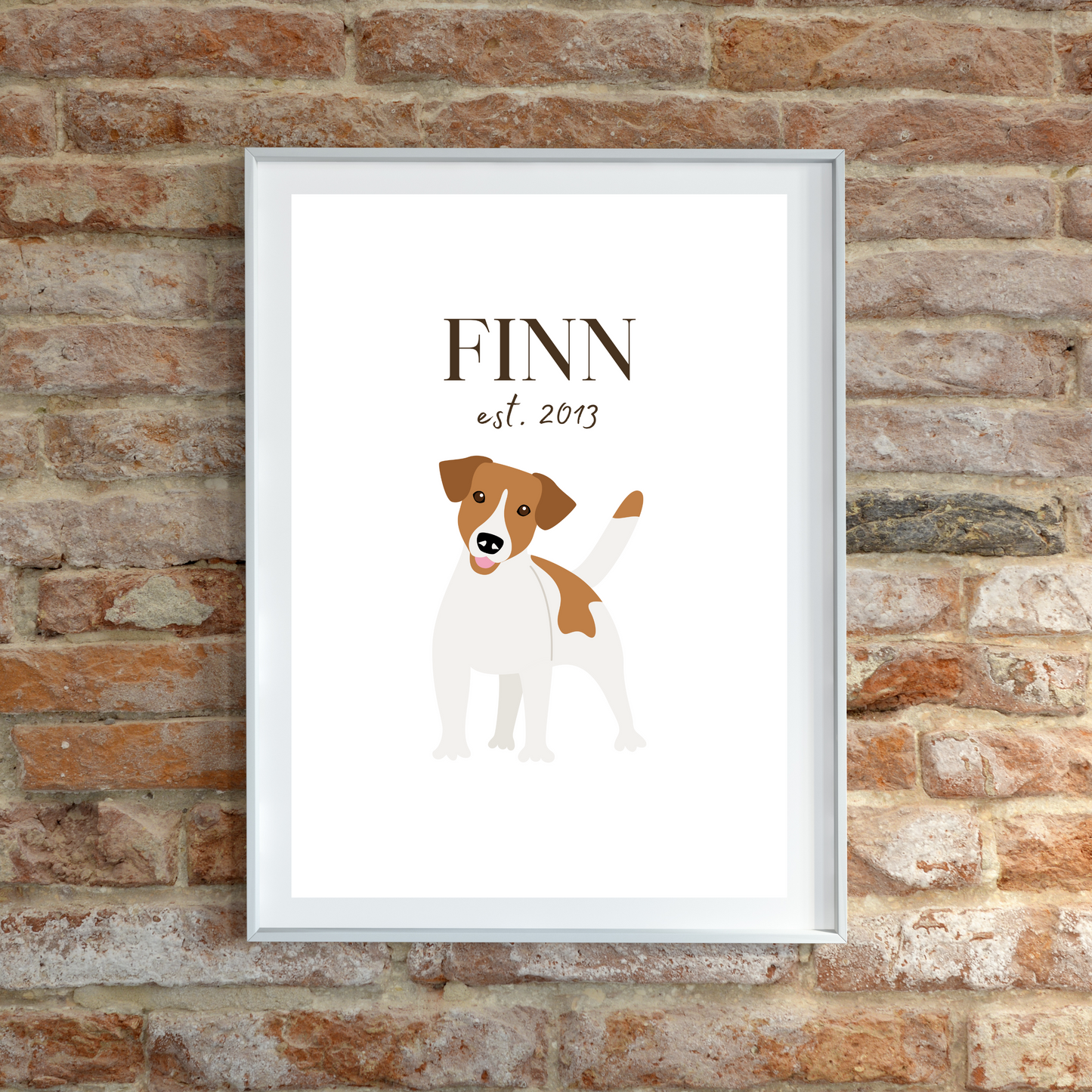 Personalised Jack Russell Pet Print