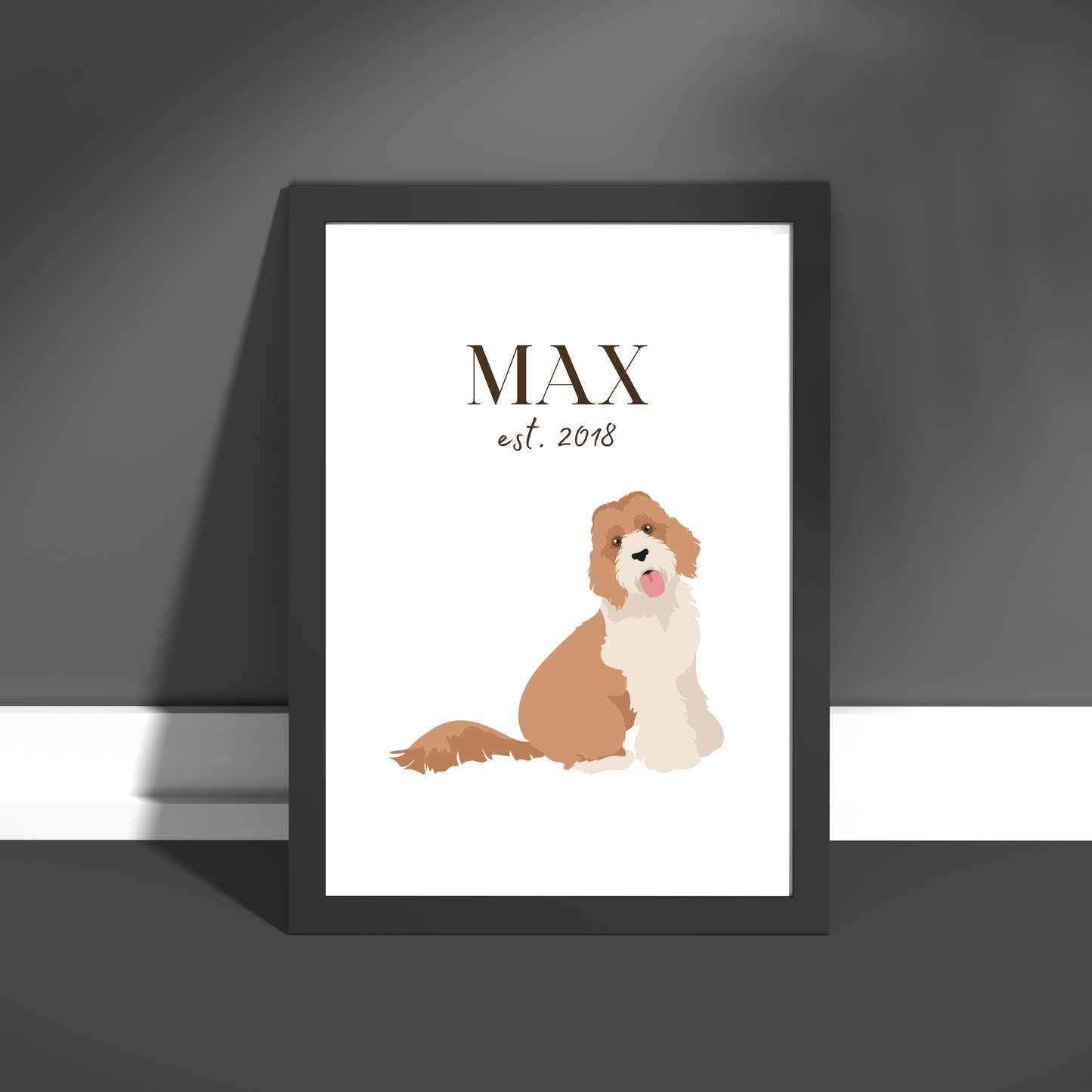 Personalised Labradoodle Pet Print