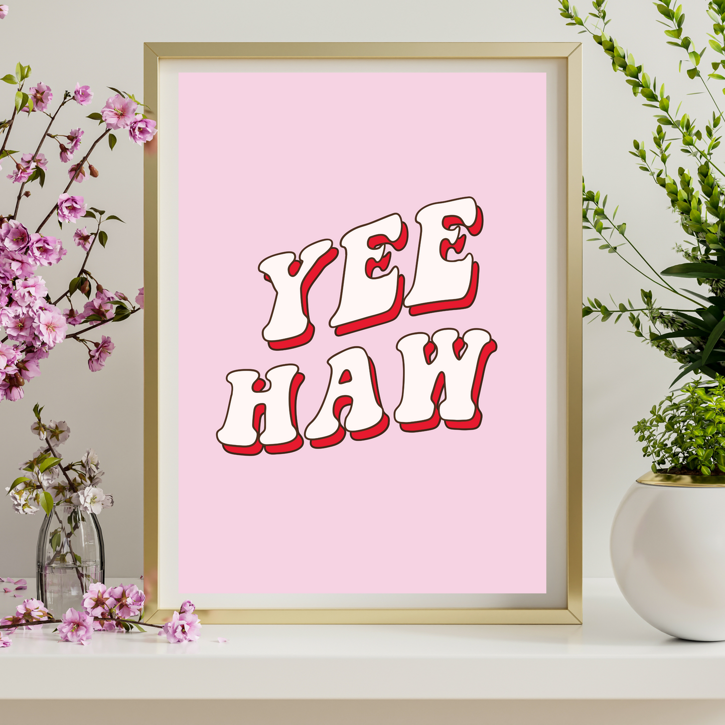 'Yee Haw' Print