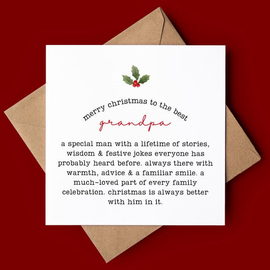 Grandpa Christmas Card
