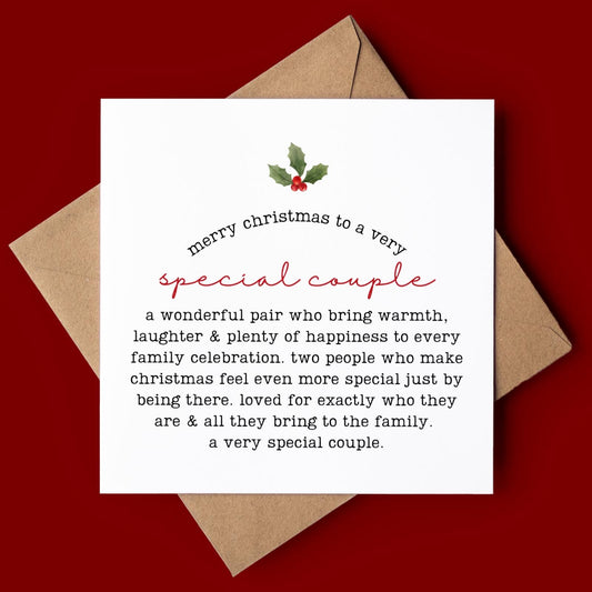 Special Couple Christmas Card