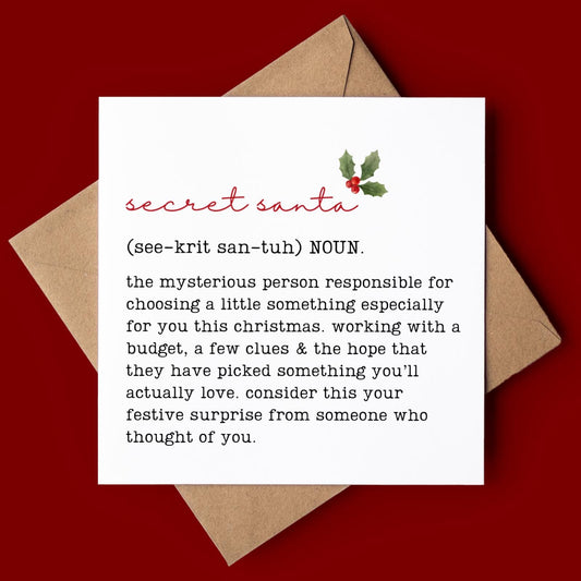 Secret Santa Christmas Card
