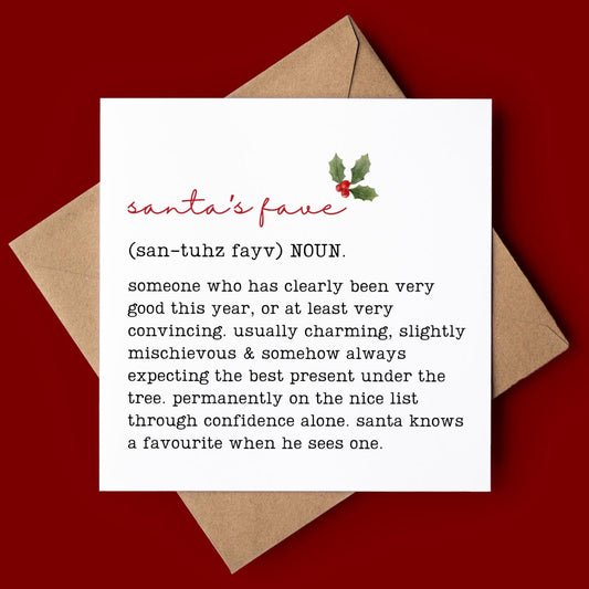 Santa's Fave Christmas Card