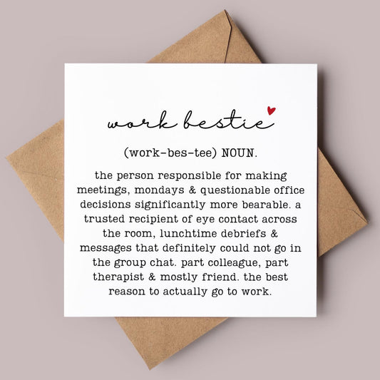 Work Bestie Greeting Card