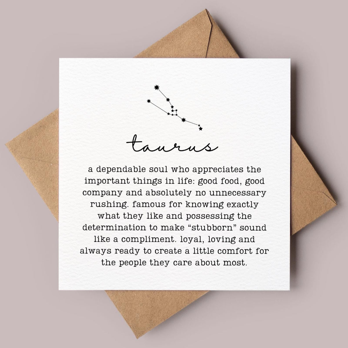 Taurus Greeting Card