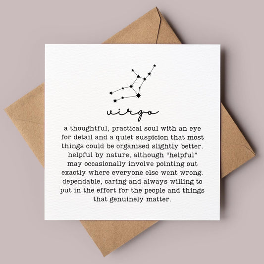 Virgo Greetings Card