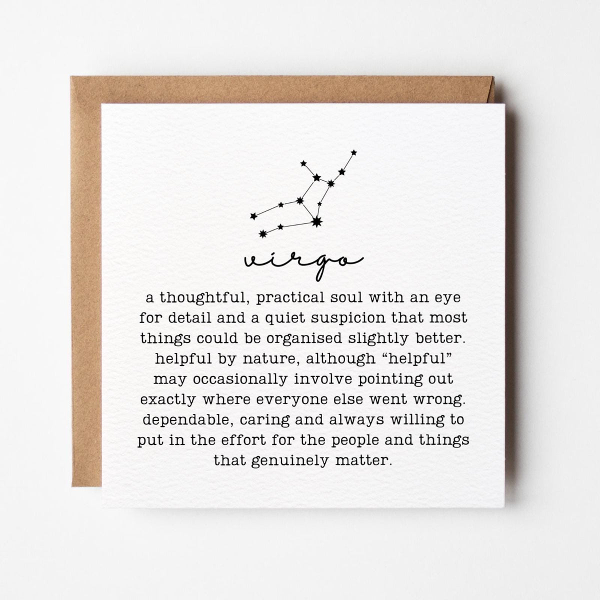 Virgo Greetings Card