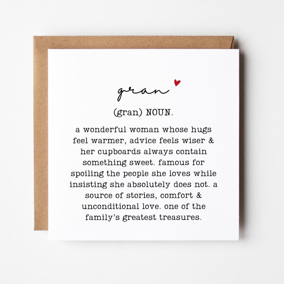 Gran Greeting Card